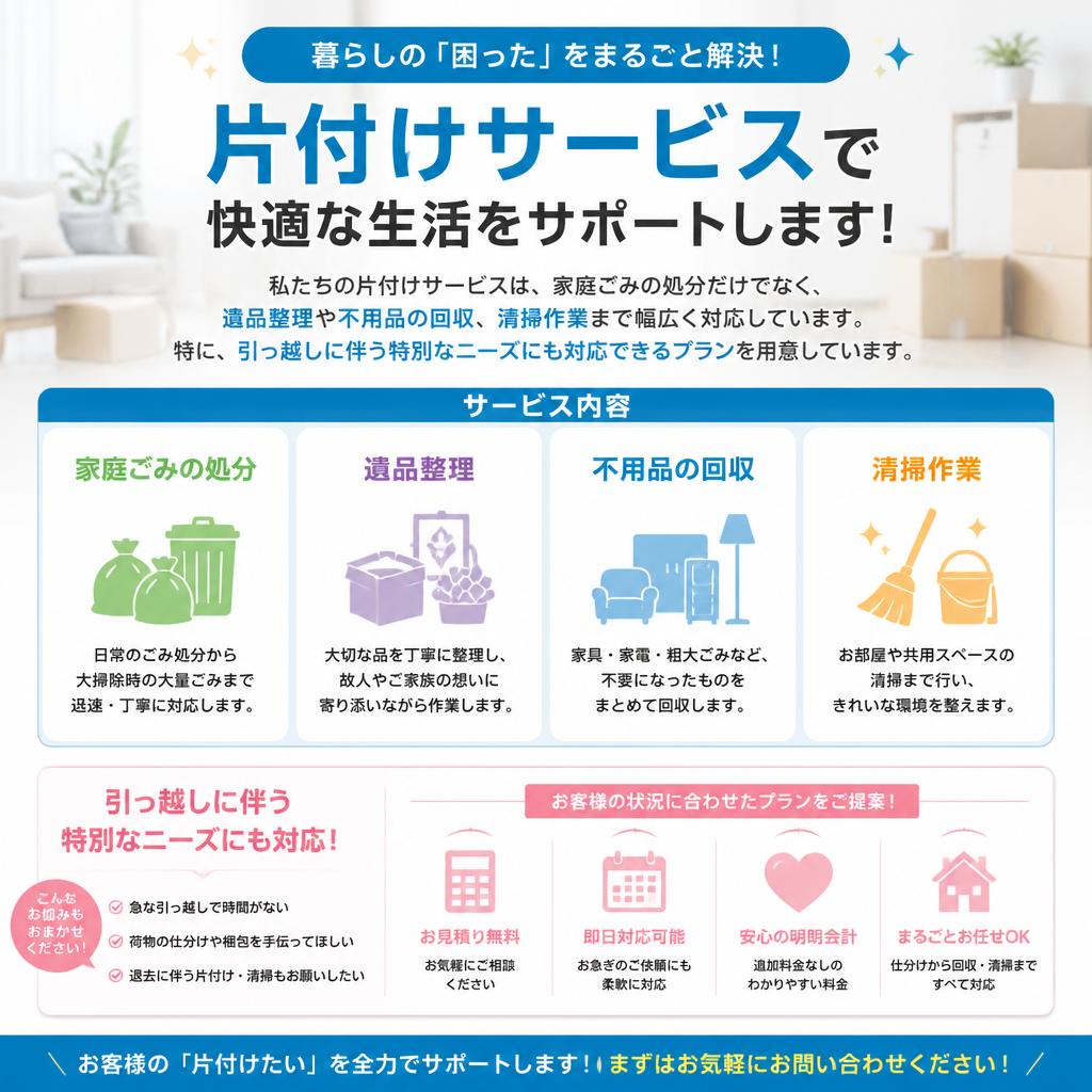 幅広いサービス内容