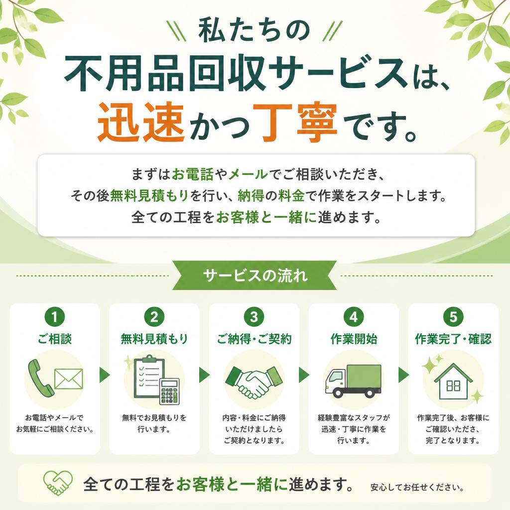 不用品回収とその流れ