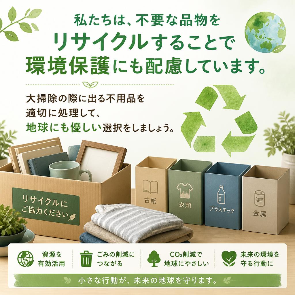 環境を考えたリサイクルサービス