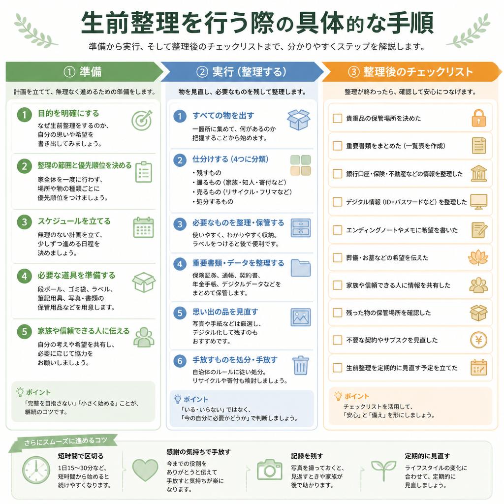 具体的な荷物減らしの手順