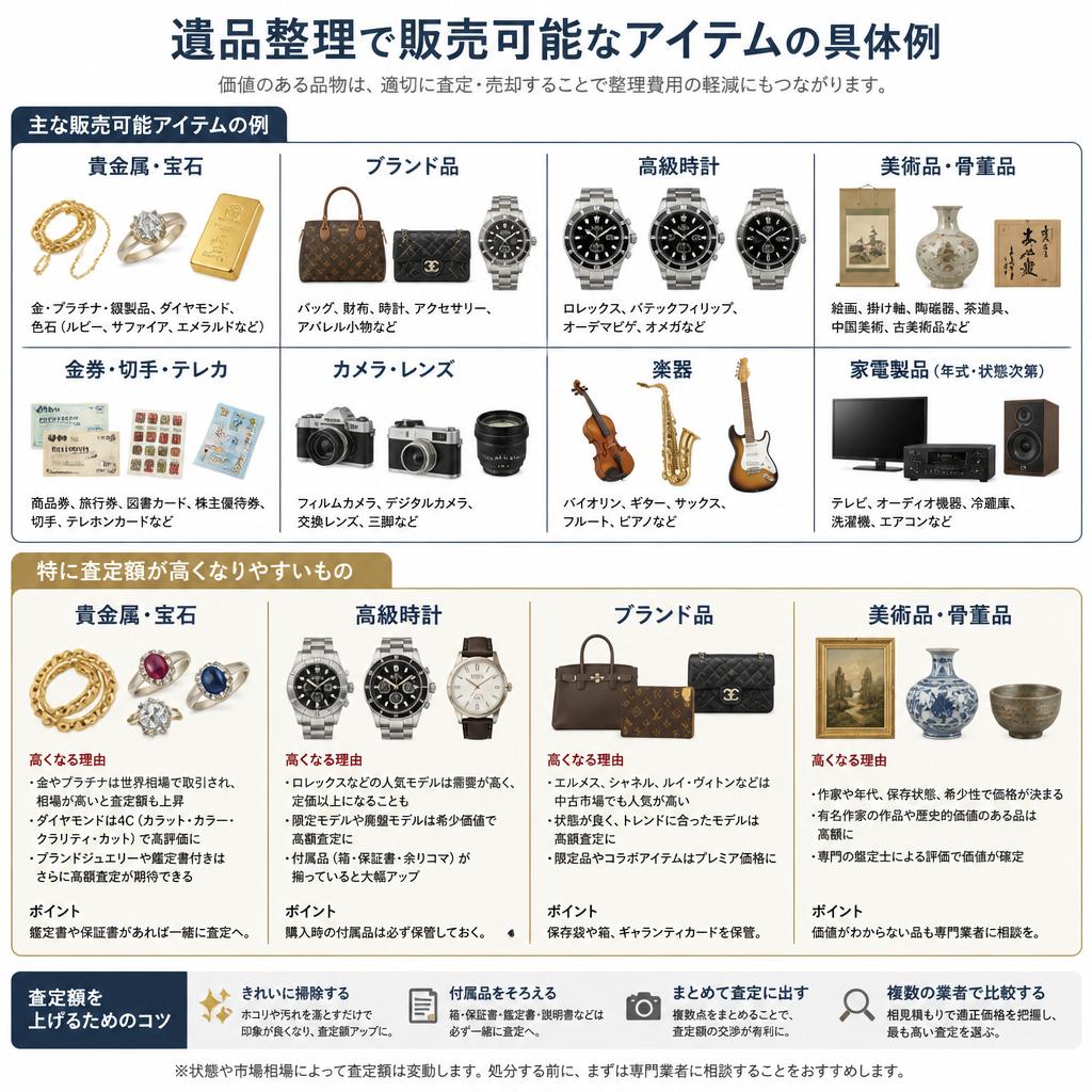 買い取れるもの一覧