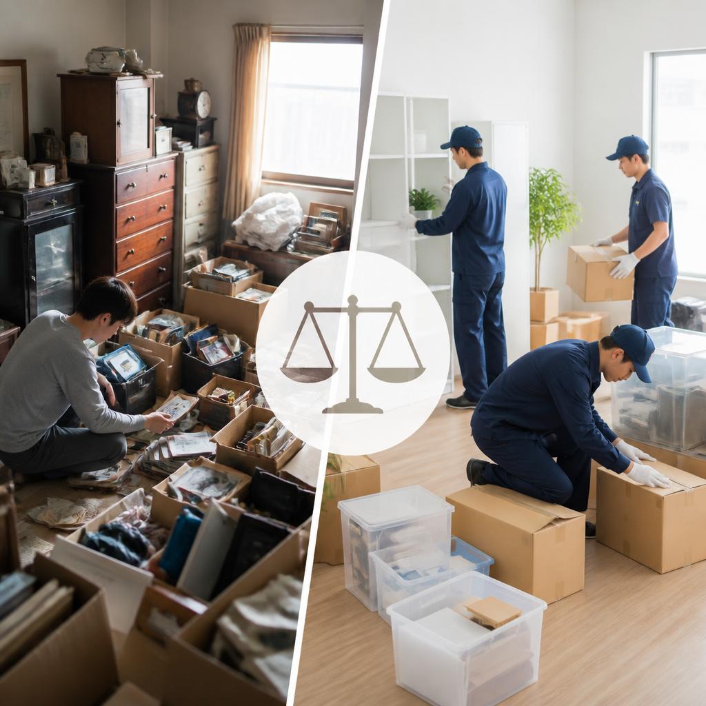 遺品整理は自力と業者どちらがオトク？徹底比較！